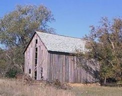 Barn Once Located at Cuba, Kansas